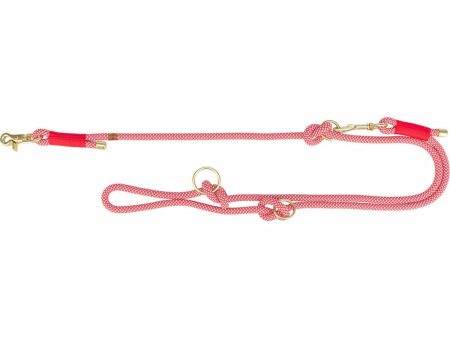 Adjustable dog leash Trixie Soft Rope Red Cream L L XL Discount