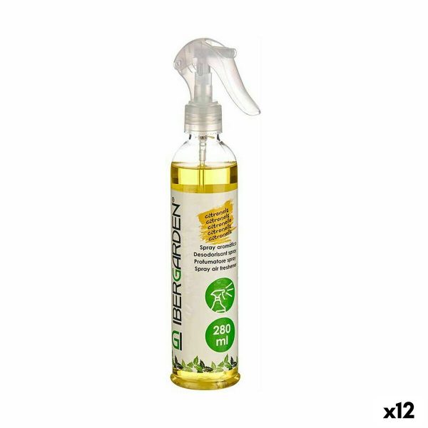 Air Freshener Spray Citronela 280 ml (12 Units) Fashion