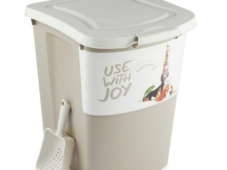 Bucket container Rotho Beige Plastic Sale