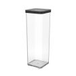 Bucket container Rotho Black Transparent Silicone Plastic Online now