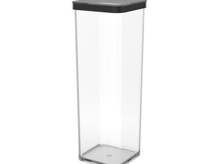 Bucket container Rotho Black Transparent Silicone Plastic Online now