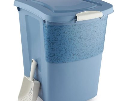 Bucket container Rotho Blue Plastic Online now