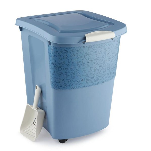 Bucket container Rotho Blue Plastic Online now