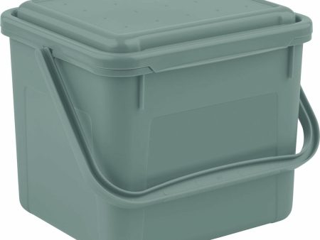 Bucket container Rotho Recycled plastic Green on Sale