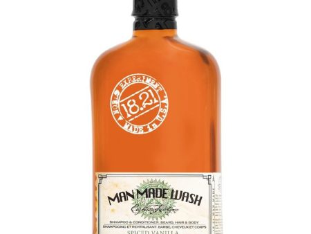 Daugiafunkcė priemonė vyrams 3 in 1: stiprinamasis šampūnas, kondicionierius ir kūno prausiklis viename 18.21 Man Made Wash Spiced Vanilla WSH18SV, 532 ml Supply