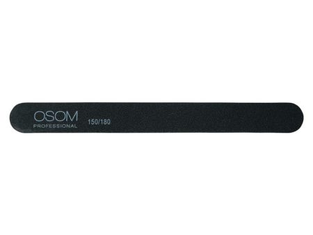 Dildė nagams Osom Professional Straight Shape, black, 150 180, 1 vnt OSOMP1518 Fashion