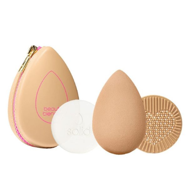 Makiažo kempinėlės rinkinys BeautyBlender Bronze Besties BB20321, rinkinį sudaro: makiažo kempinėlė, muiliukas, silikoninis padelis, dėkliukas Online Hot Sale