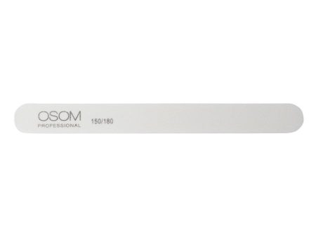 Dildė nagams Osom Professional, Straight Shape, white, 150 180, 1 vnt OSOMP15018 Sale