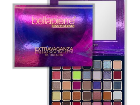 Profesionali akių šešėlių paletė Bellapierre Extravaganza Eyeshadow Palette, TEP034, 35 spalvos For Sale