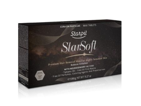 Žemoje temperatūroje besilydantis vaškas depiliacijai Starpil StarSoft Wax Tablets STR3010237003, ypač jautriai odai, 1 kg For Discount