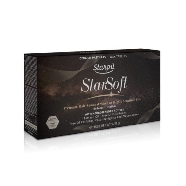 Žemoje temperatūroje besilydantis vaškas depiliacijai Starpil StarSoft Wax Tablets STR3010237003, ypač jautriai odai, 1 kg For Discount