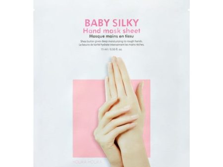 Kaukė rankoms Holika Holika Baby Silky Hand Mask Sheet HH20011556, prisotinta taukmedžio sviestu, 15 ml Online now