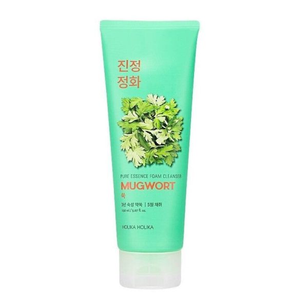 Poras valanti, putojanti kaukė veidui Holika Holika Pure Essence Mugwort Foam Cleanser HH20018821, 150 ml on Sale