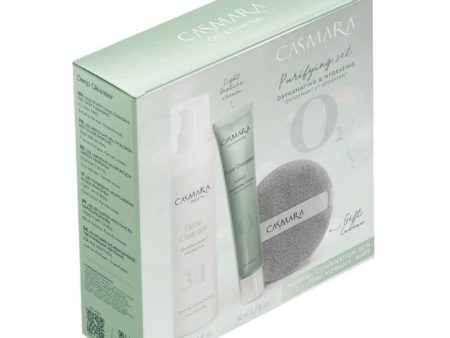 Veido priežiūros priemonių rinkinys Casmara Purifying Set Oxygenating Cream & Hydrating CASAL2101, skirtas normaliai ir mišriai, drėgmę praradusiai odai Online now