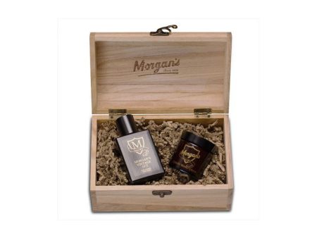 Priežiūros priemonių rinkinys po skutimos Morgan s Gentlemen s Vintage Luxury Chest, rinkinį sudaro: odekolonas 50 ml, barzdos kremas 50 ml, MPM197 on Sale