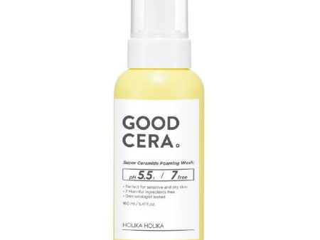 Valomosios veido putos su keramidais Holika Holika Good Cera Super Ceramide Foaming Wash HH20010781, sausai, jautriai veido odai, 160 ml Discount